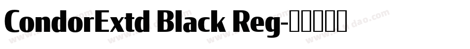 CondorExtd Black Reg字体转换